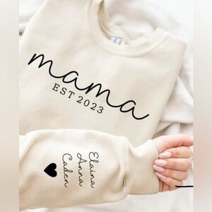 Custom made mama sweater/ crew neck